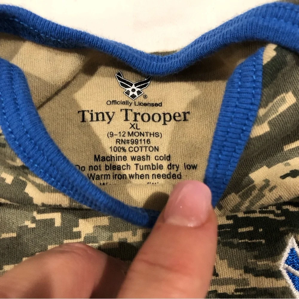 Tiny Trooper Air Force One Piece Jump Suit